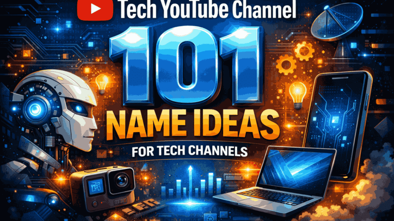 Tech YouTube Channel Name Ideas