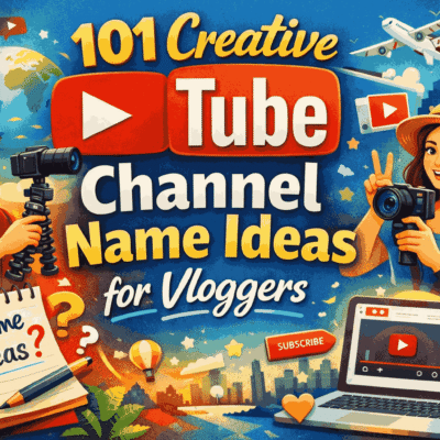 YouTube Channel Name Ideas for Vloggers