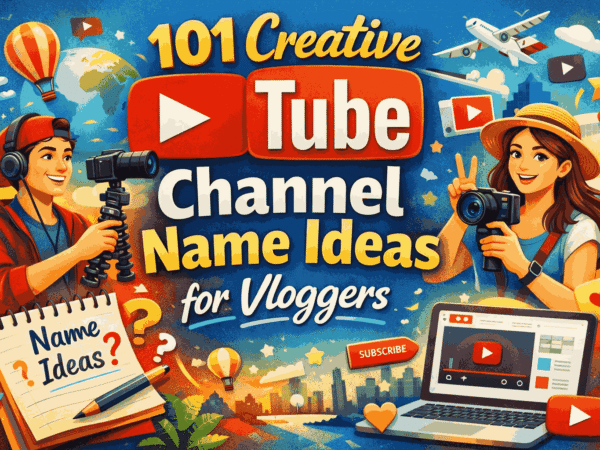 YouTube Channel Name Ideas for Vloggers