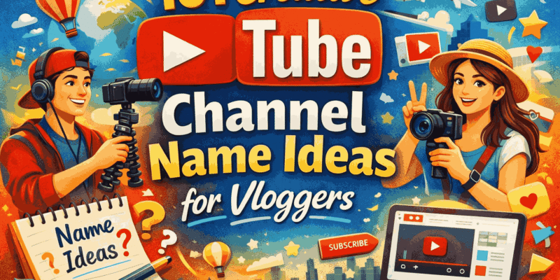 YouTube Channel Name Ideas for Vloggers
