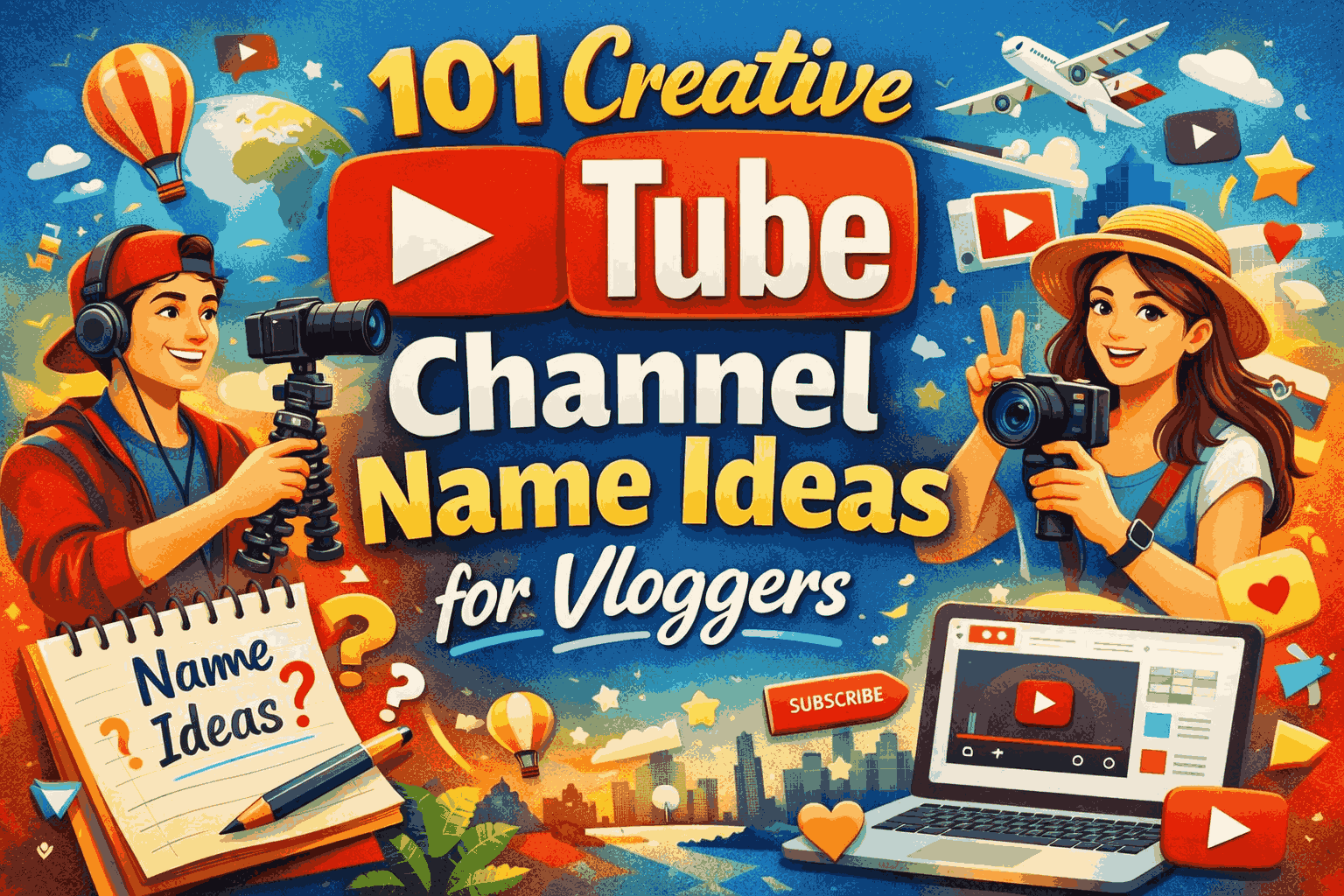 YouTube Channel Name Ideas for Vloggers