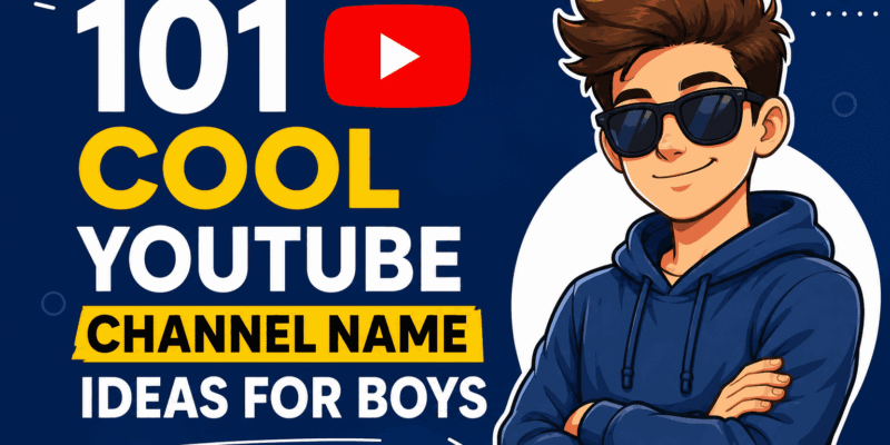 YouTube Channel Name Ideas for Boys