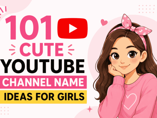 YouTube Channel Name Ideas for Girls