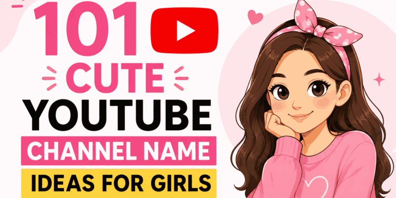 YouTube Channel Name Ideas for Girls
