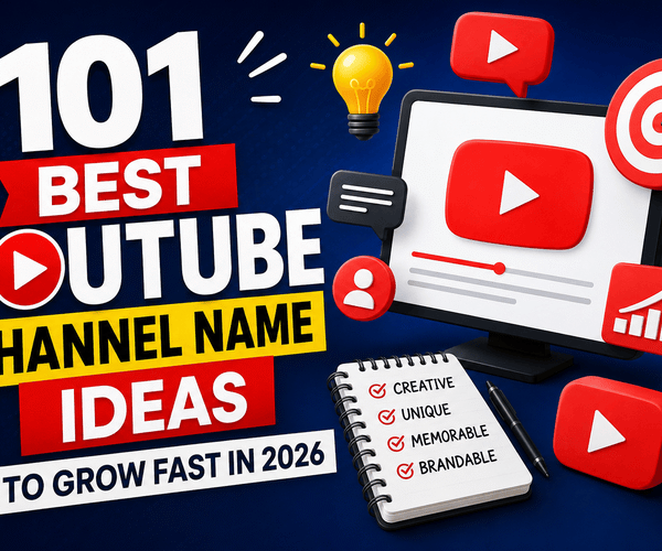 101 Best YouTube Channel Name Ideas to Grow Fast