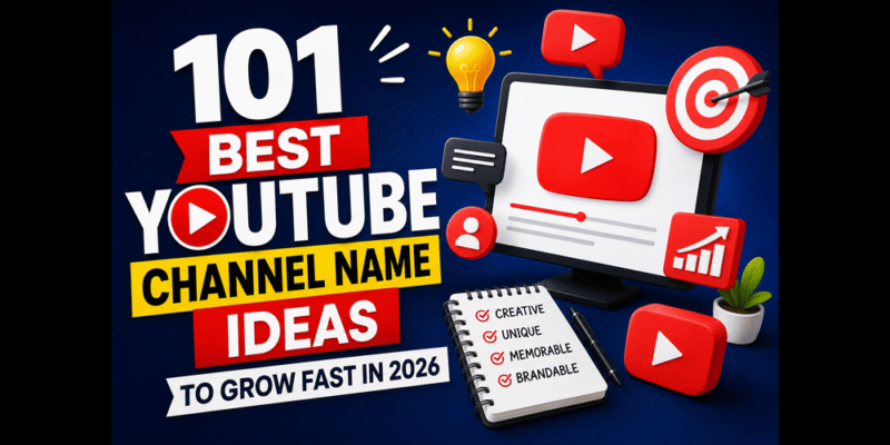 101 Best YouTube Channel Name Ideas to Grow Fast