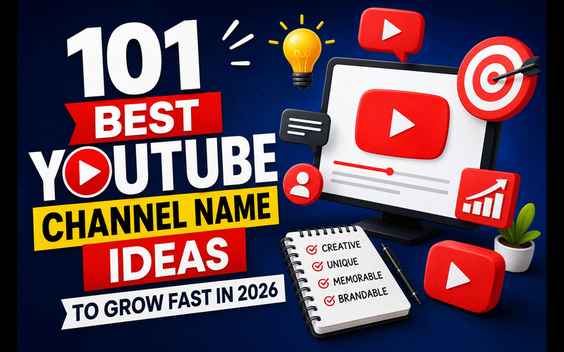 101 Best YouTube Channel Name Ideas to Grow Fast