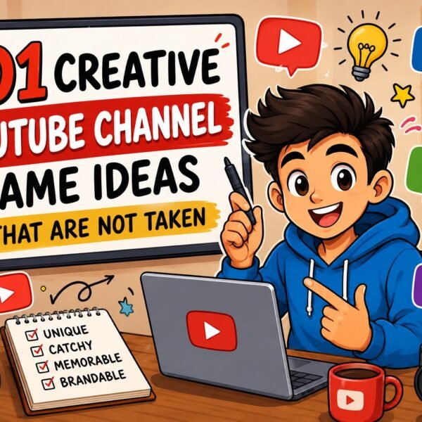 YouTube Channel Name Ideas