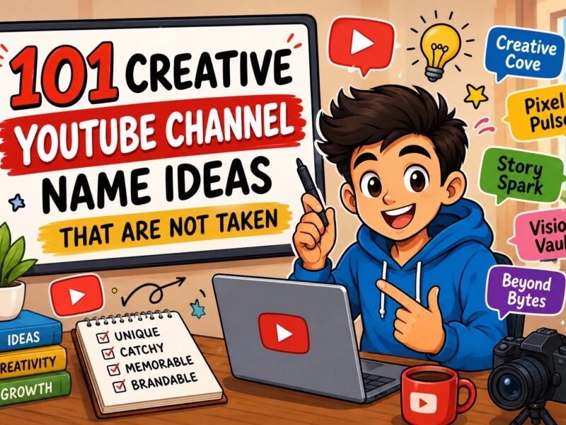 YouTube Channel Name Ideas