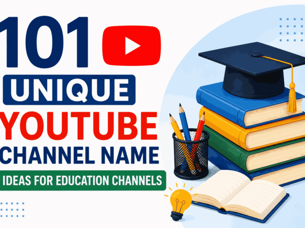 YouTube Channel Name Ideas for Education