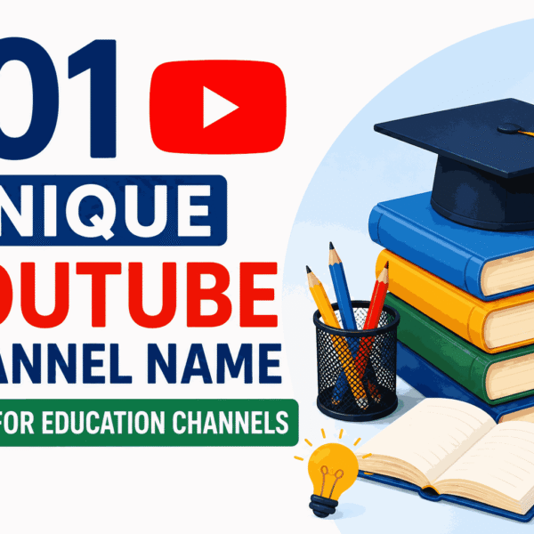 YouTube Channel Name Ideas for Education