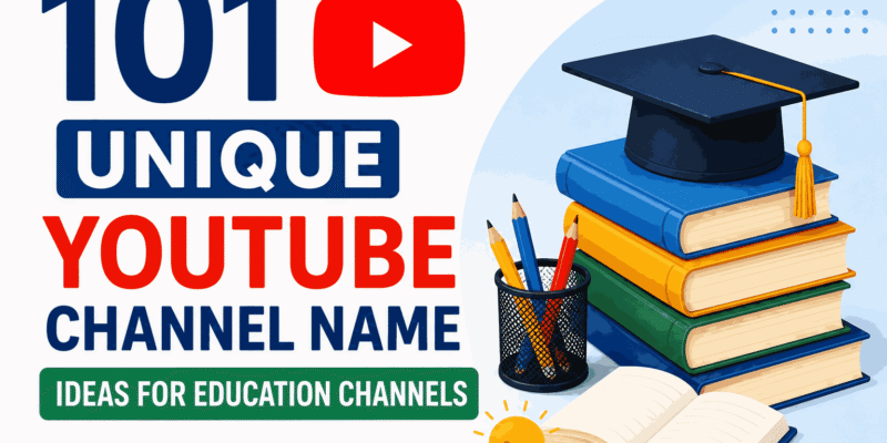 YouTube Channel Name Ideas for Education
