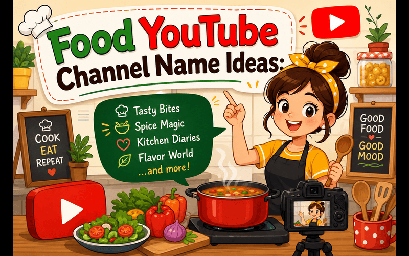 Food YouTube Channel Name Ideas