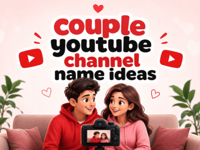 Couple YouTube Channel Name Ideas