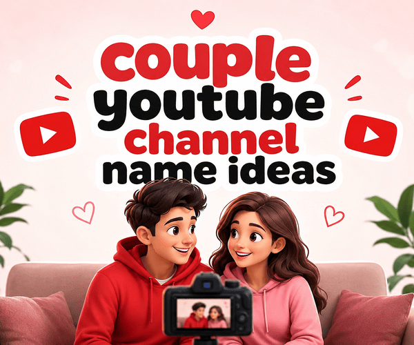 Couple YouTube Channel Name Ideas