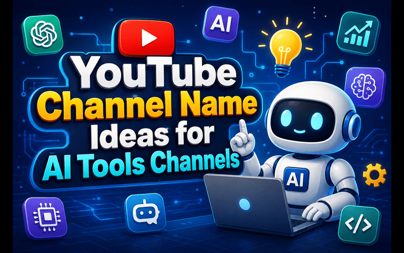 YouTube Channel Name Ideas for AI Tools Channels