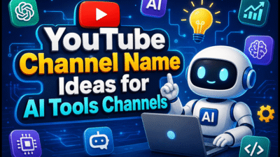 YouTube Channel Name Ideas for AI Tools Channels