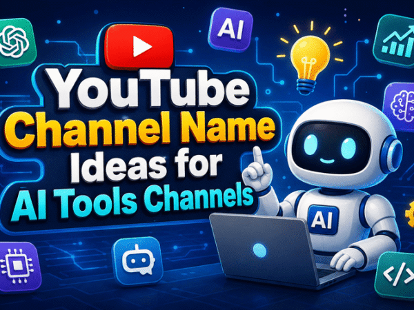 YouTube Channel Name Ideas for AI Tools Channels