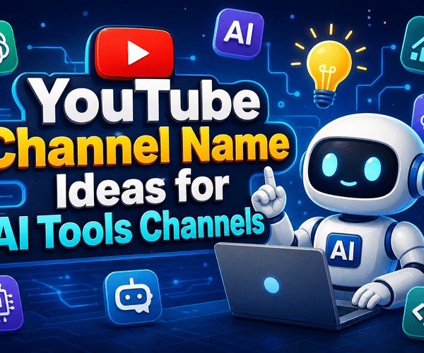 YouTube Channel Name Ideas for AI Tools Channels