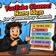 YouTube Channel Name Ideas for Commentary Channels