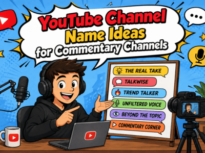 YouTube Channel Name Ideas for Commentary Channels
