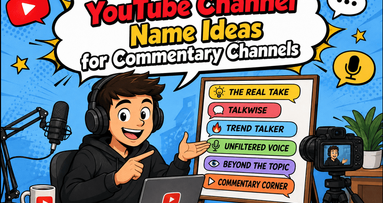 YouTube Channel Name Ideas for Commentary Channels