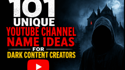 YouTube Channel Name Ideas for Dark Content Creators