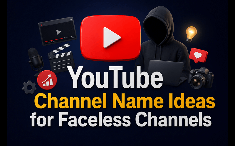 YouTube Channel Name Ideas for Faceless Channels