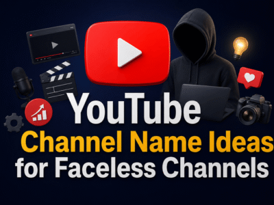 YouTube Channel Name Ideas for Faceless Channels