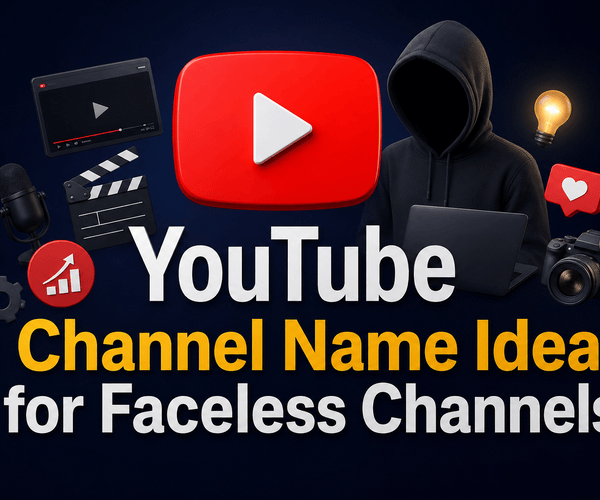 YouTube Channel Name Ideas for Faceless Channels