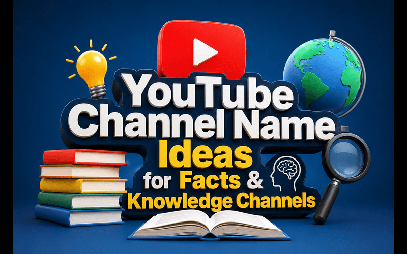 YouTube Channel Name Ideas for Facts & Knowledge Channels