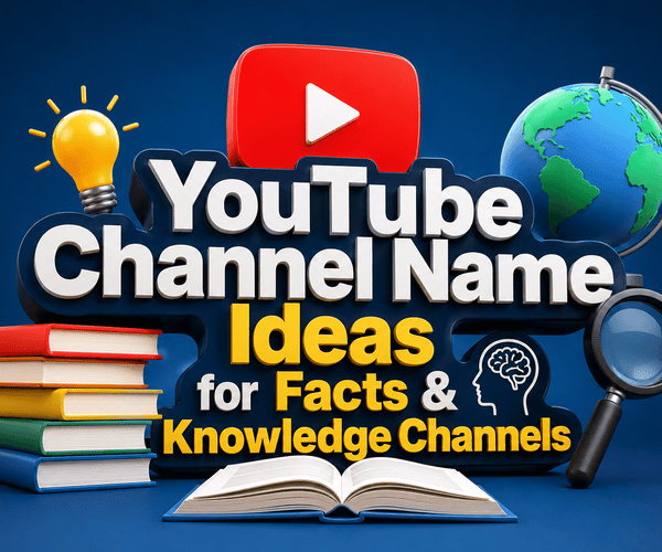 YouTube Channel Name Ideas for Facts & Knowledge Channels