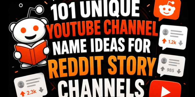 YouTube Channel Name Ideas for Reddit Story Channels