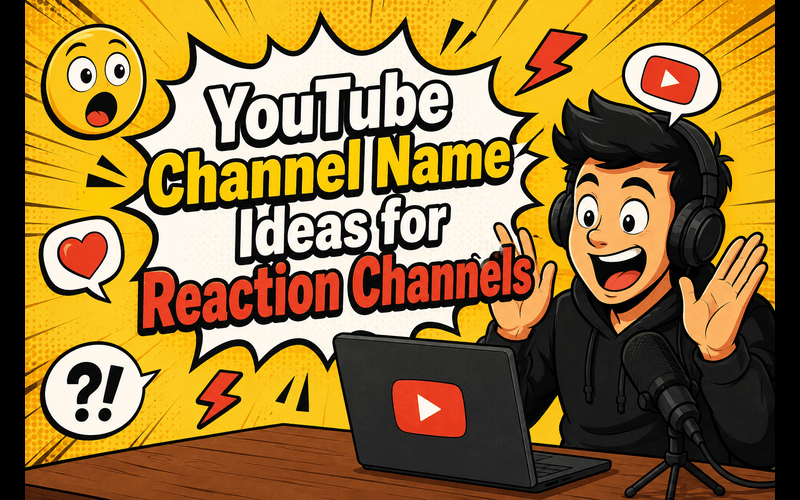 YouTube Channel Name Ideas for Reaction Channels