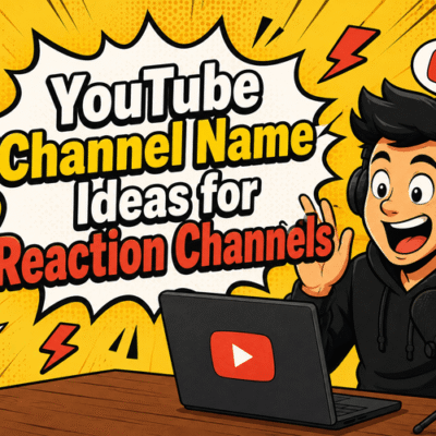 YouTube Channel Name Ideas for Reaction Channels