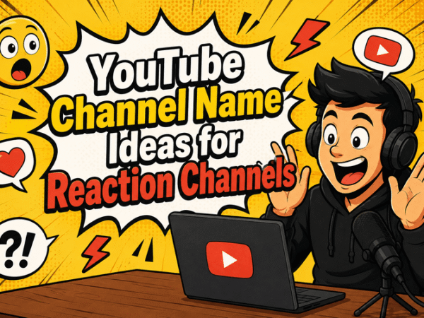 YouTube Channel Name Ideas for Reaction Channels