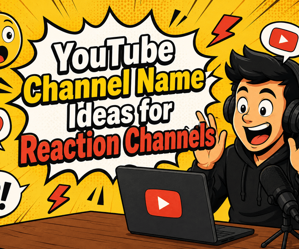 YouTube Channel Name Ideas for Reaction Channels