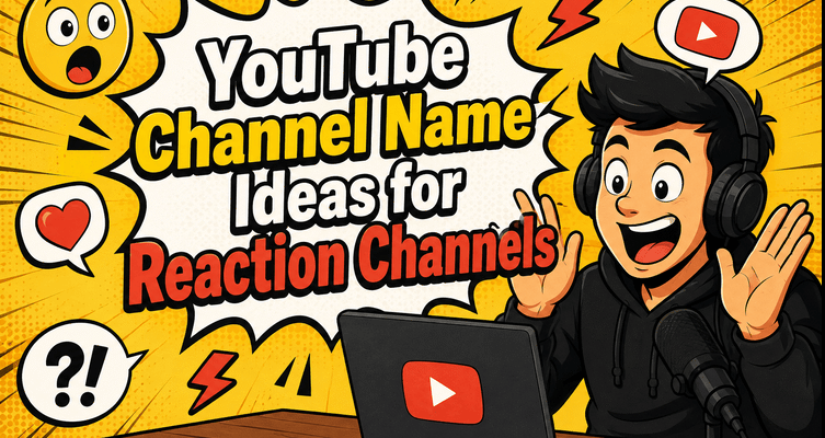 YouTube Channel Name Ideas for Reaction Channels