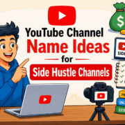 YouTube Channel Name Ideas for Side Hustle Channels