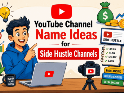 YouTube Channel Name Ideas for Side Hustle Channels
