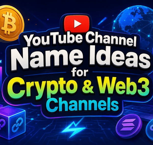 YouTube Channel Name Ideas for Crypto & Web3