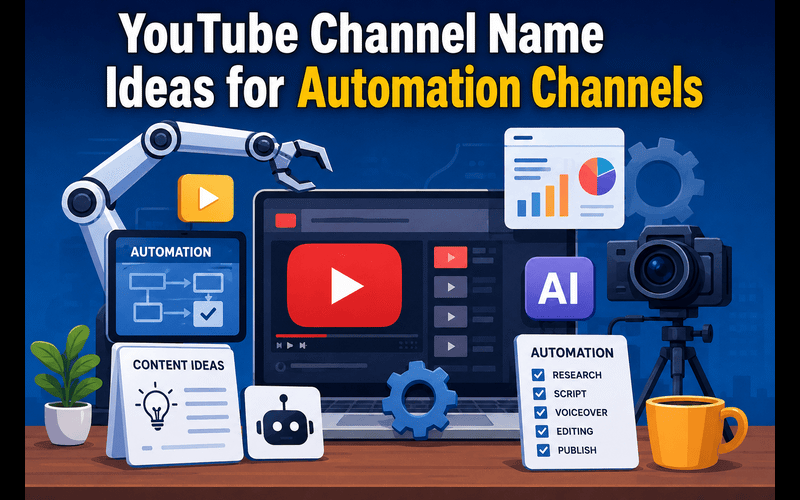 YouTube Channel Name Ideas for Automation Channels
