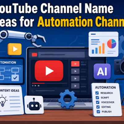 YouTube Channel Name Ideas for Automation Channels