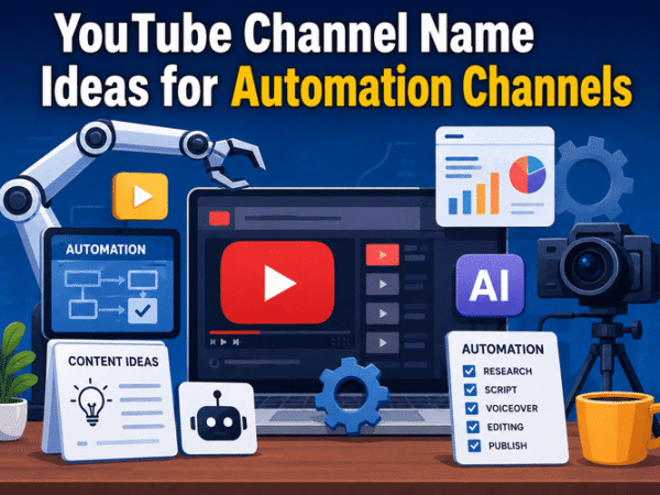 YouTube Channel Name Ideas for Automation Channels