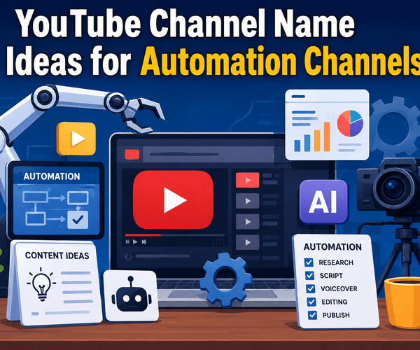 YouTube Channel Name Ideas for Automation Channels