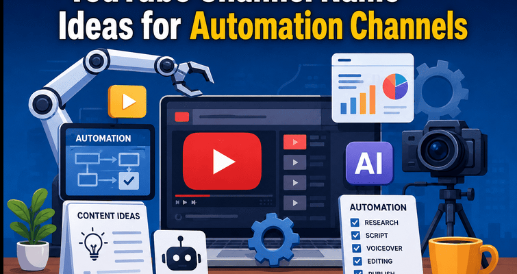 YouTube Channel Name Ideas for Automation Channels
