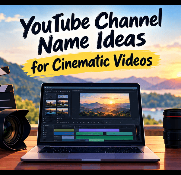 YouTube Channel Name Ideas for Cinematic Videos