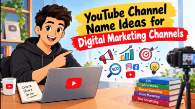 YouTube Channel Name Ideas for Digital Marketing Channels