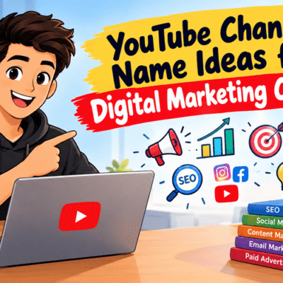 YouTube Channel Name Ideas for Digital Marketing Channels