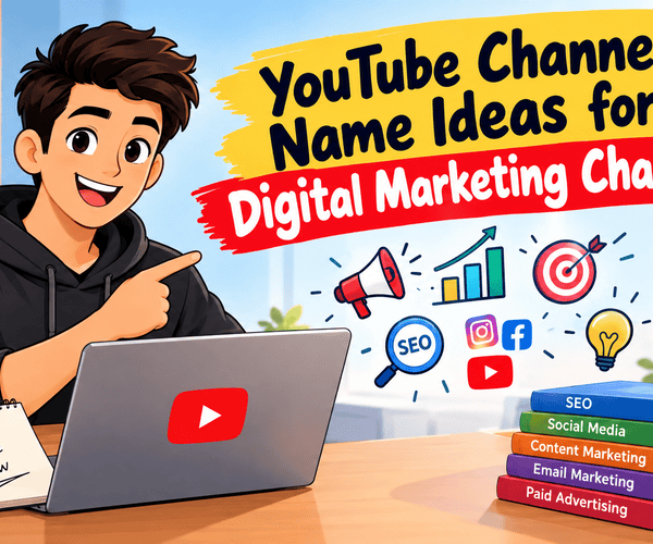 YouTube Channel Name Ideas for Digital Marketing Channels